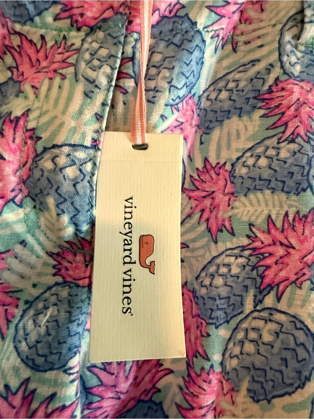 Vineyard Vines Pineapple Print womens Casual Bottoms - Blue & Pink